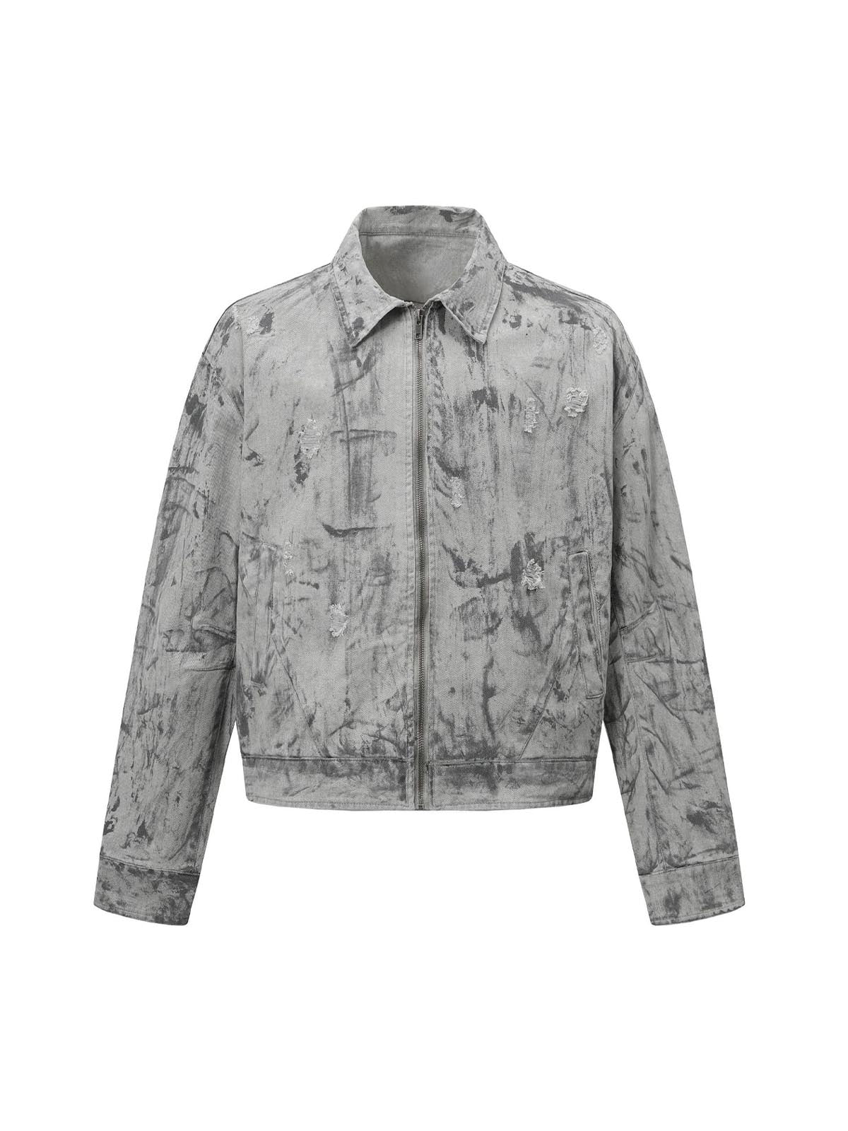 Jaqueta Tie-Dye Denim Bomber