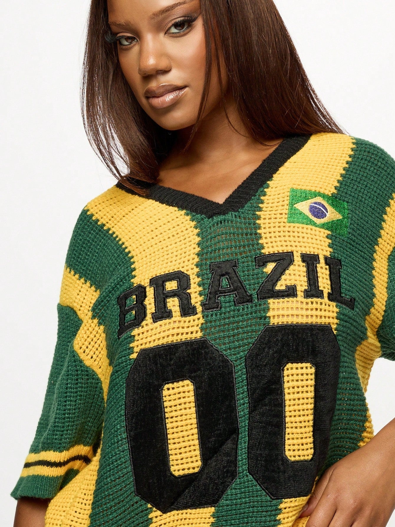 CAMISA BRASIL CROCHET KNIT