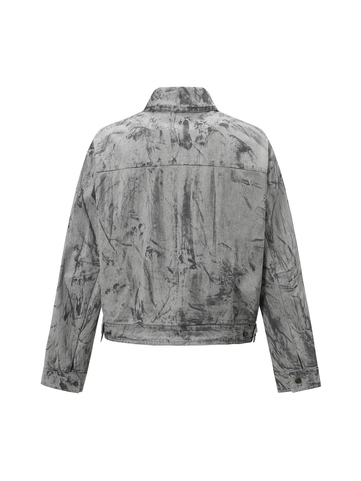 Jaqueta Tie-Dye Denim Bomber
