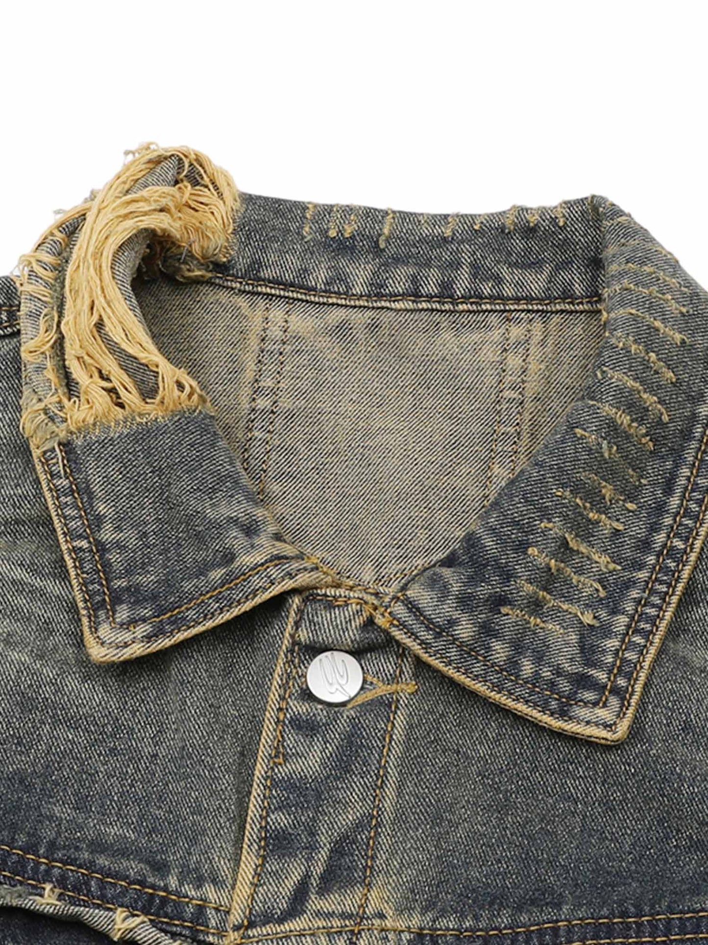 JAQUETA RAW EDGE DENIM