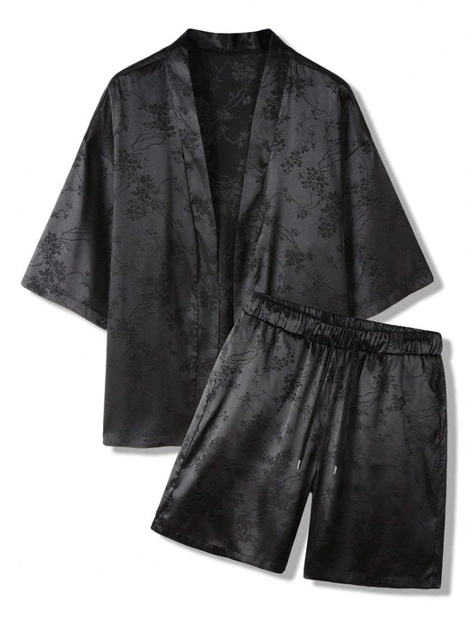 Conjunto SUMWON Hypemode Camisa e Shorts Estampa Floral Jacquard