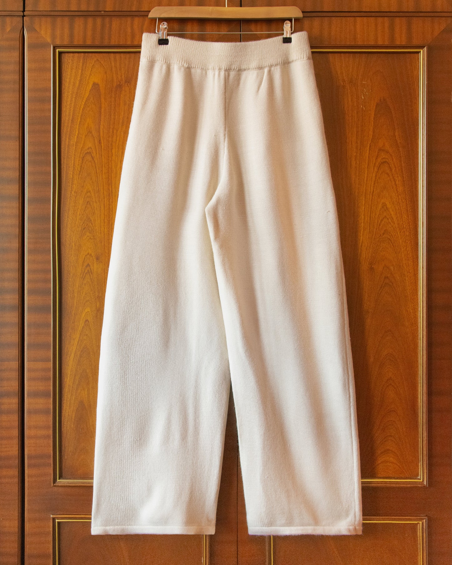 CALÇA JOGGER KNITTED RELAXED CREAM