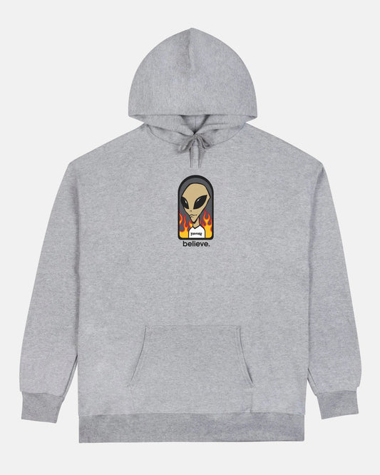 HOODIE BELIEVE GREY