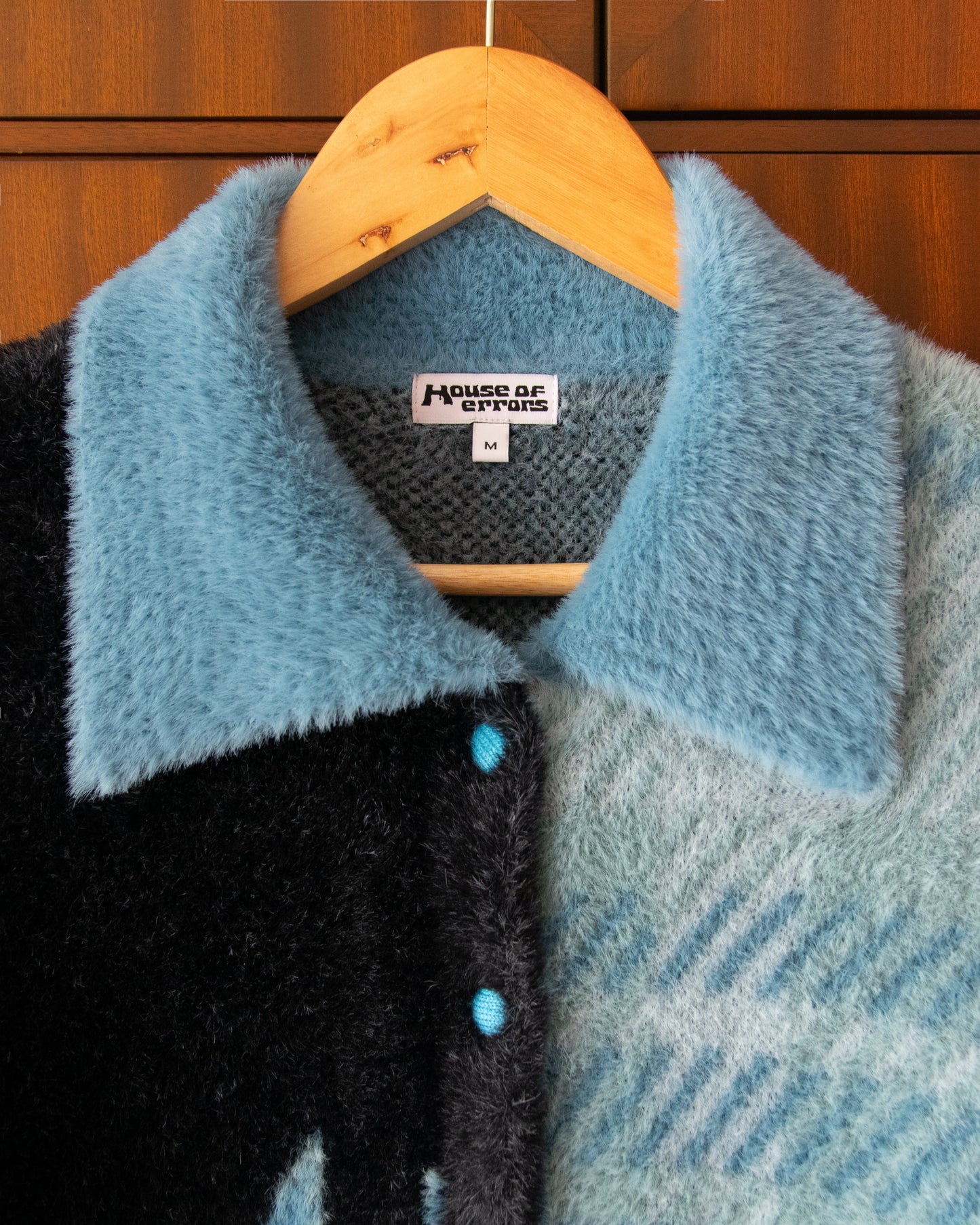 CARDIGAN SHAGGY KNIT