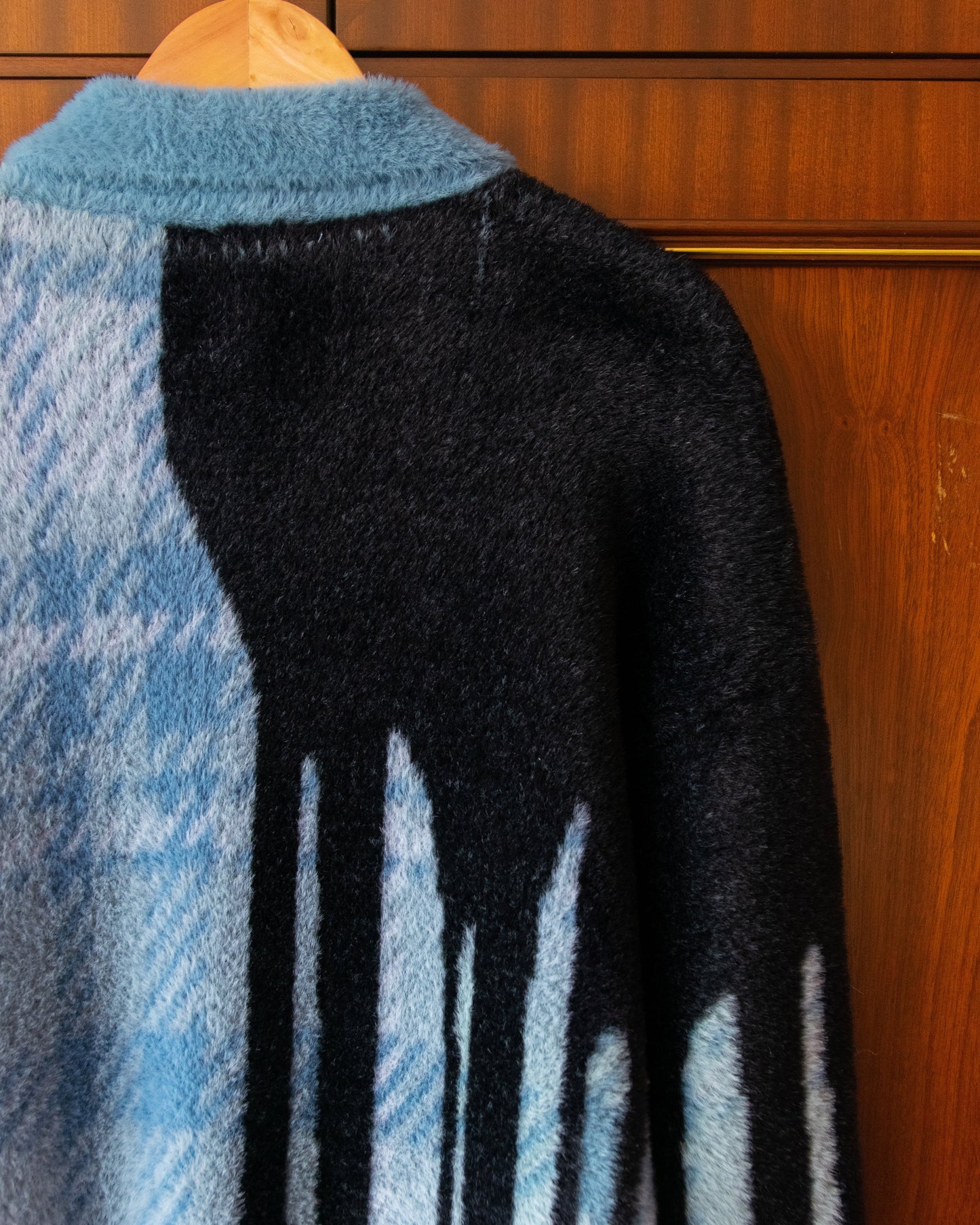 CARDIGAN SHAGGY KNIT