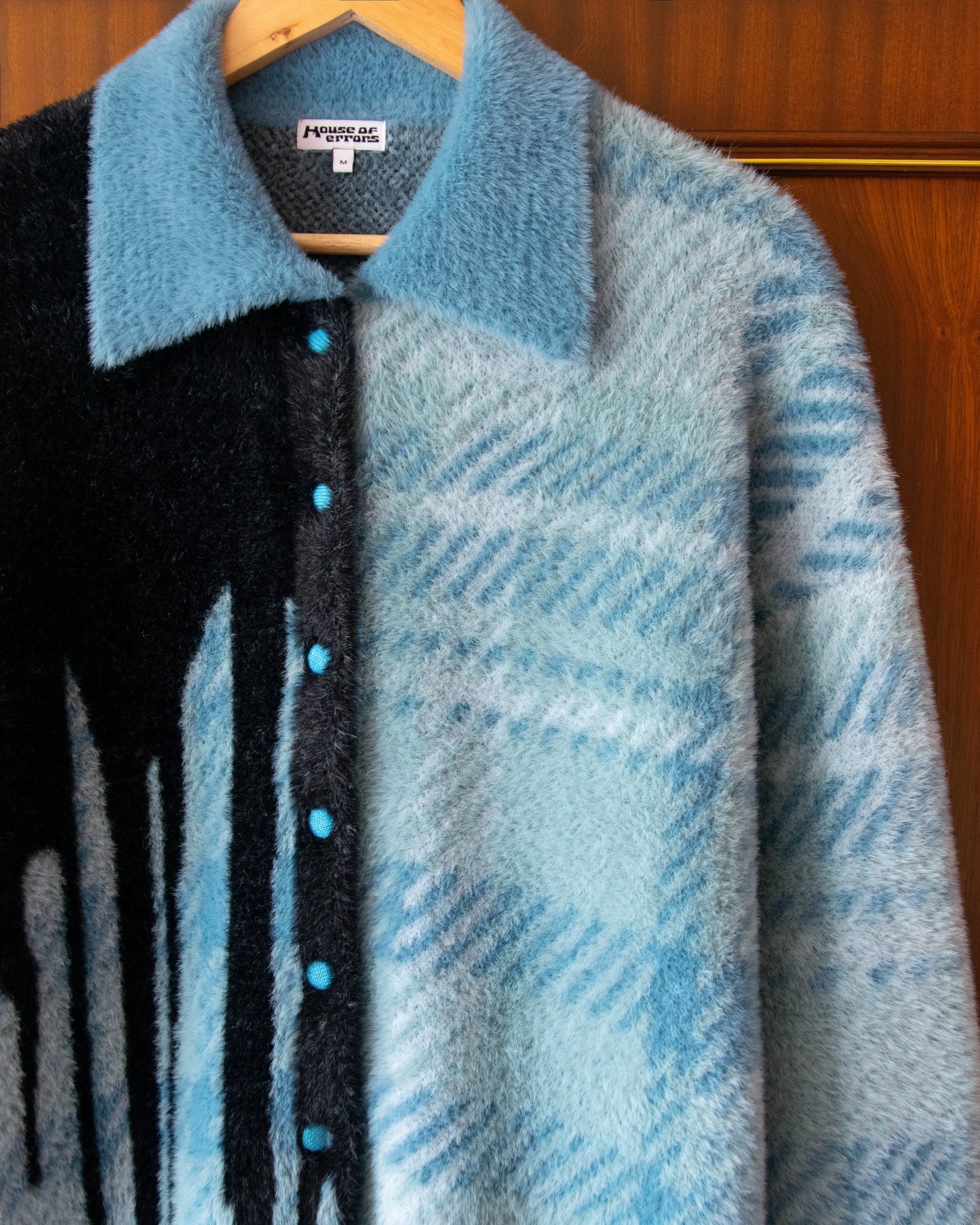 CARDIGAN SHAGGY KNIT