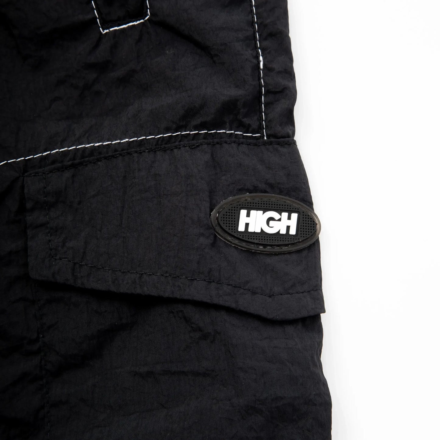 Backstitch Shorts Black