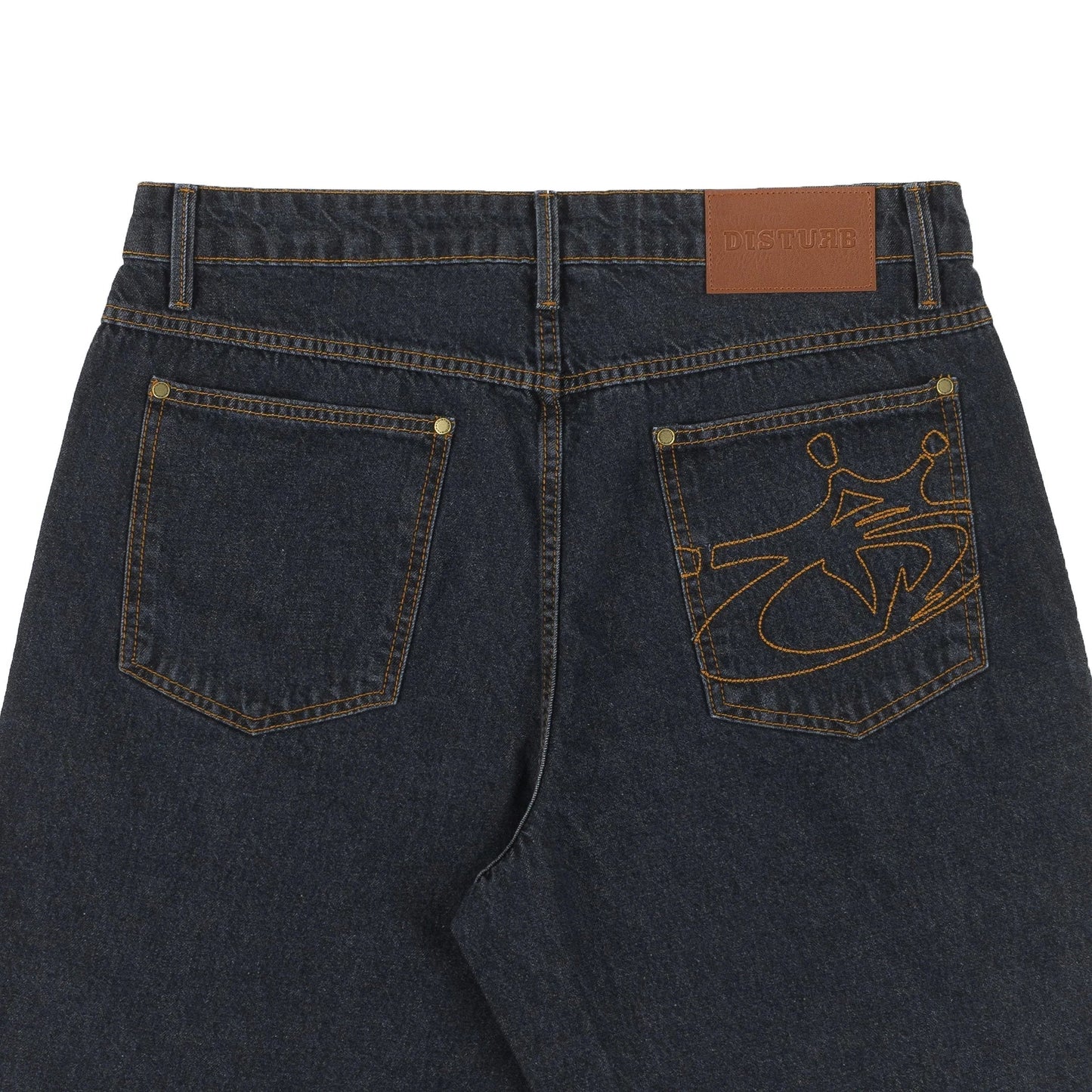 Blackzone Denim Shorts in Black