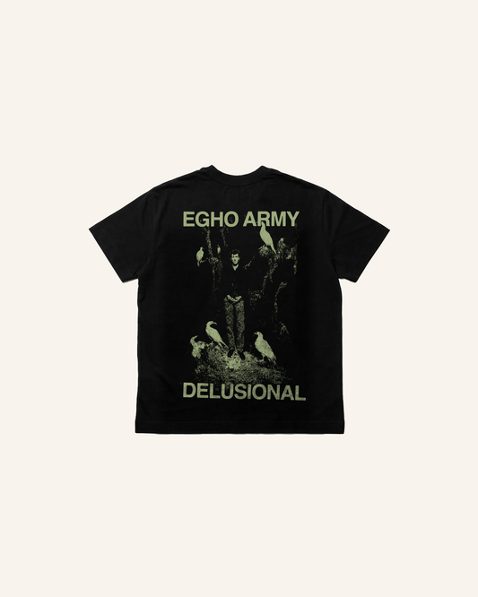 T-SHIRT DELUSIONAL BLACK