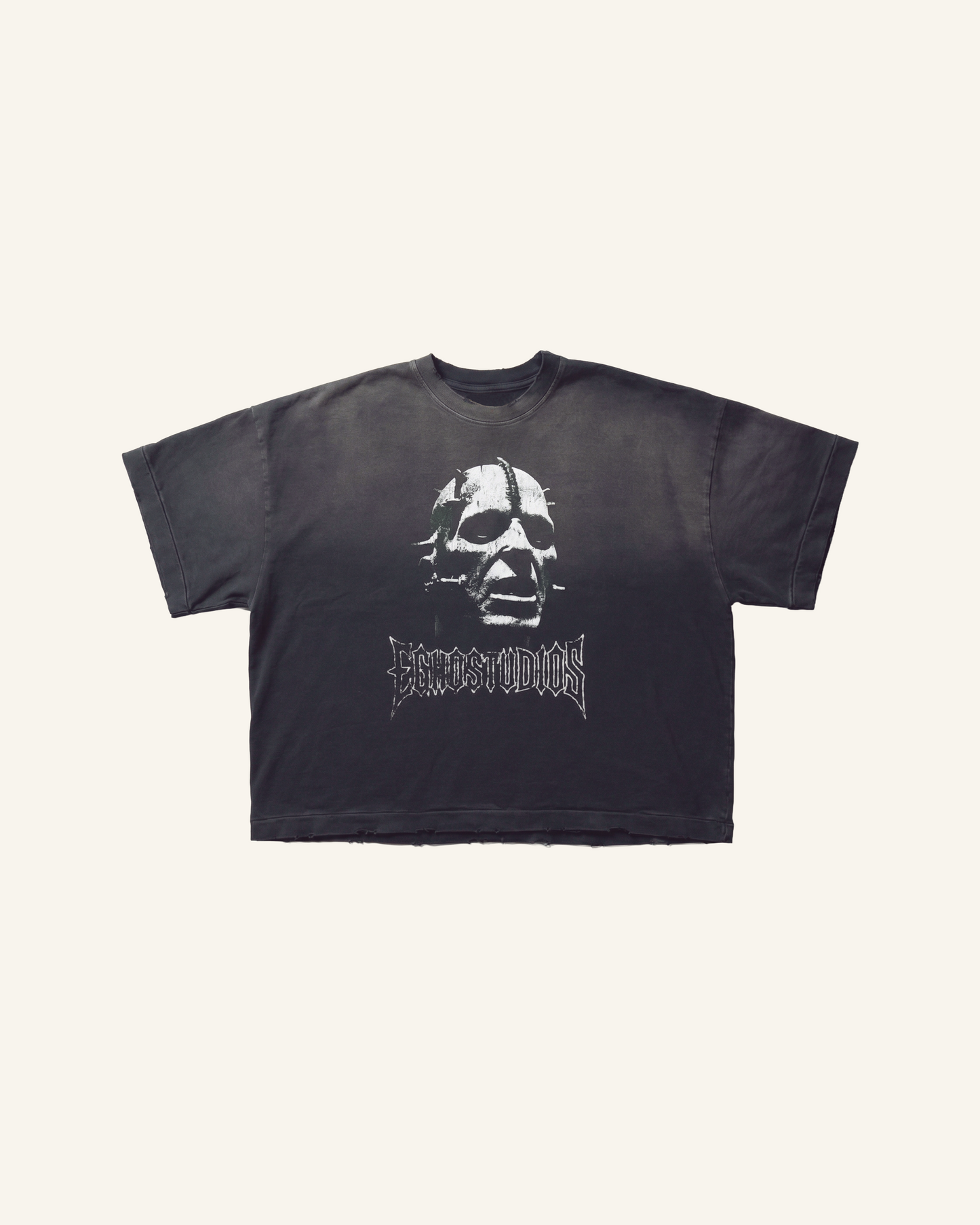 TEE TORMENT OVERBOXY - PRETO DESBOTADO