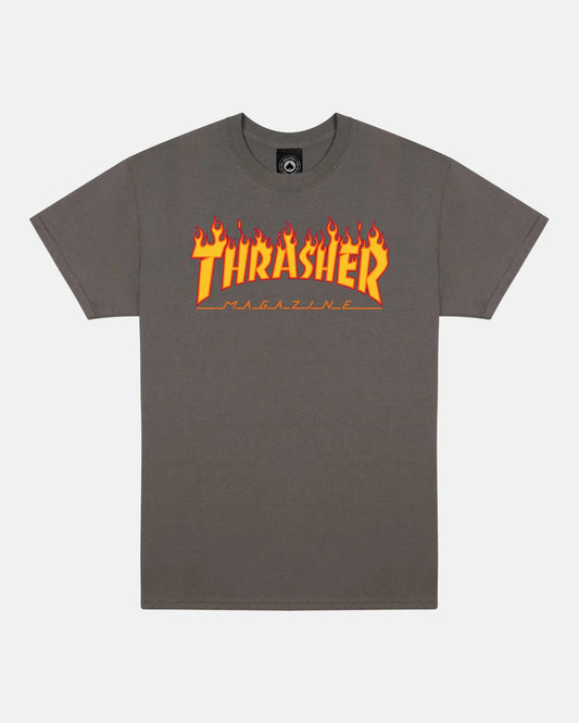 T-SHIRT FLAME CHARCOAL