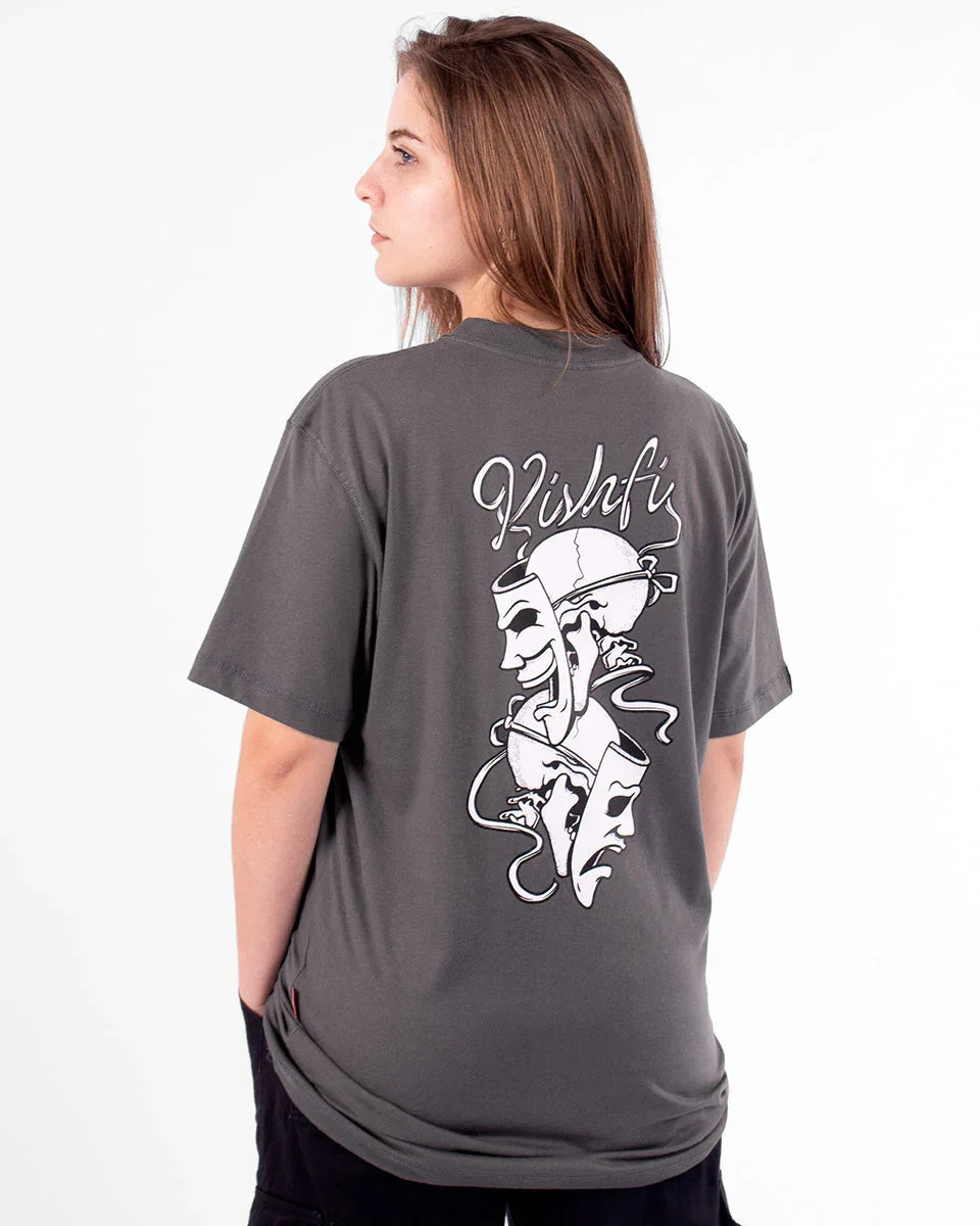 Camiseta Cry Now Later Cinza