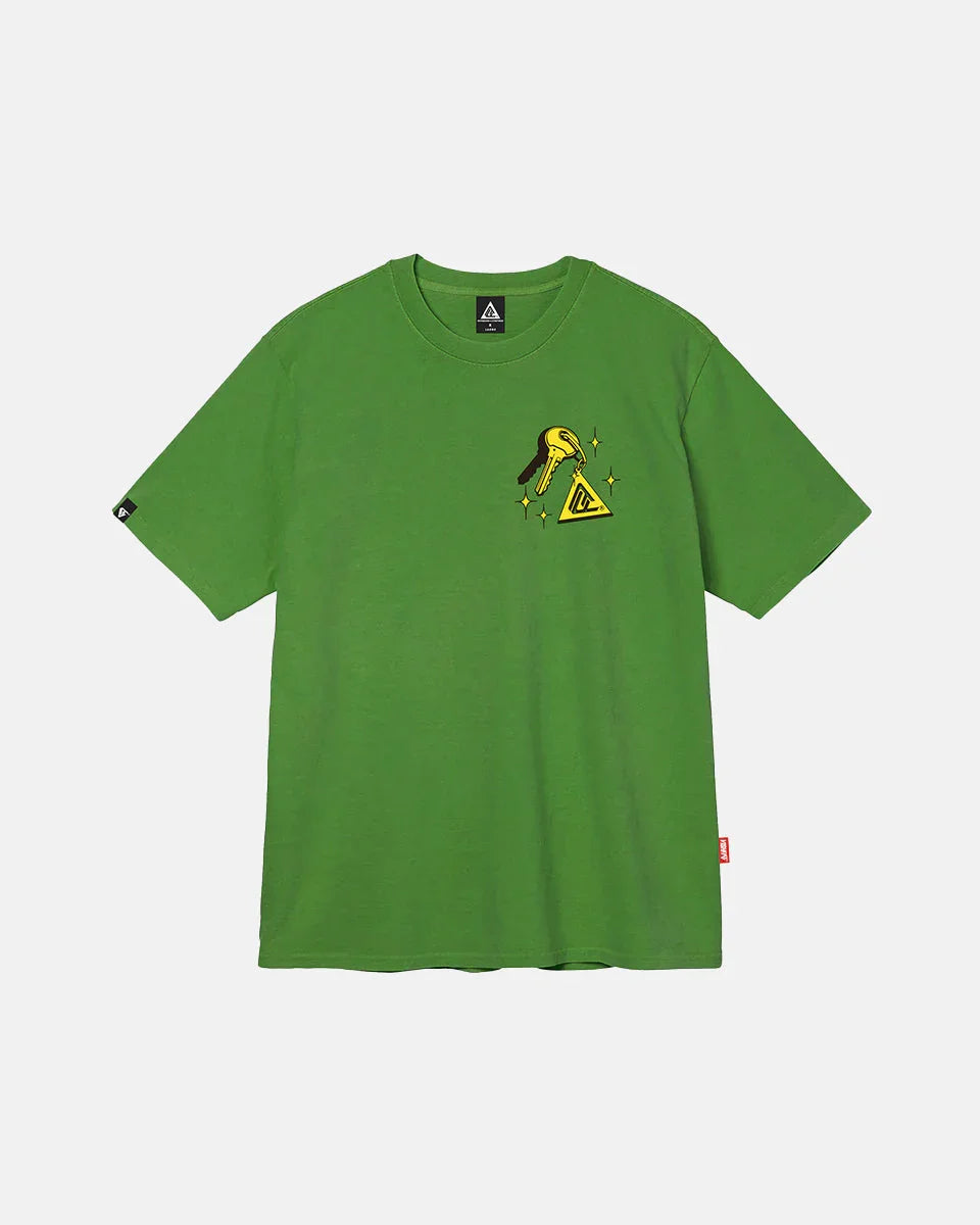 T-SHIRT KEY SYMBOL DARK GREEN