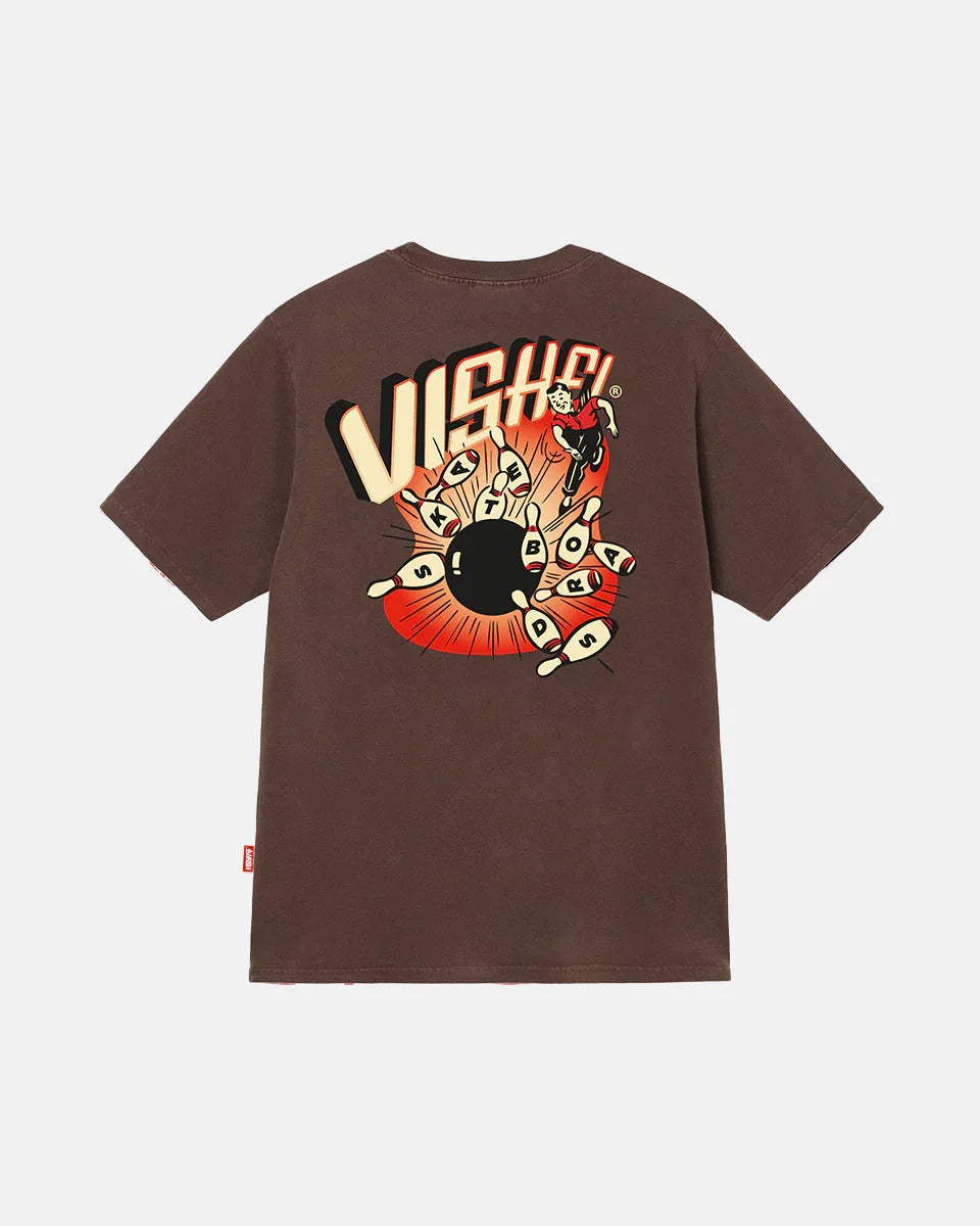T-SHIRT STRIKE BROWN