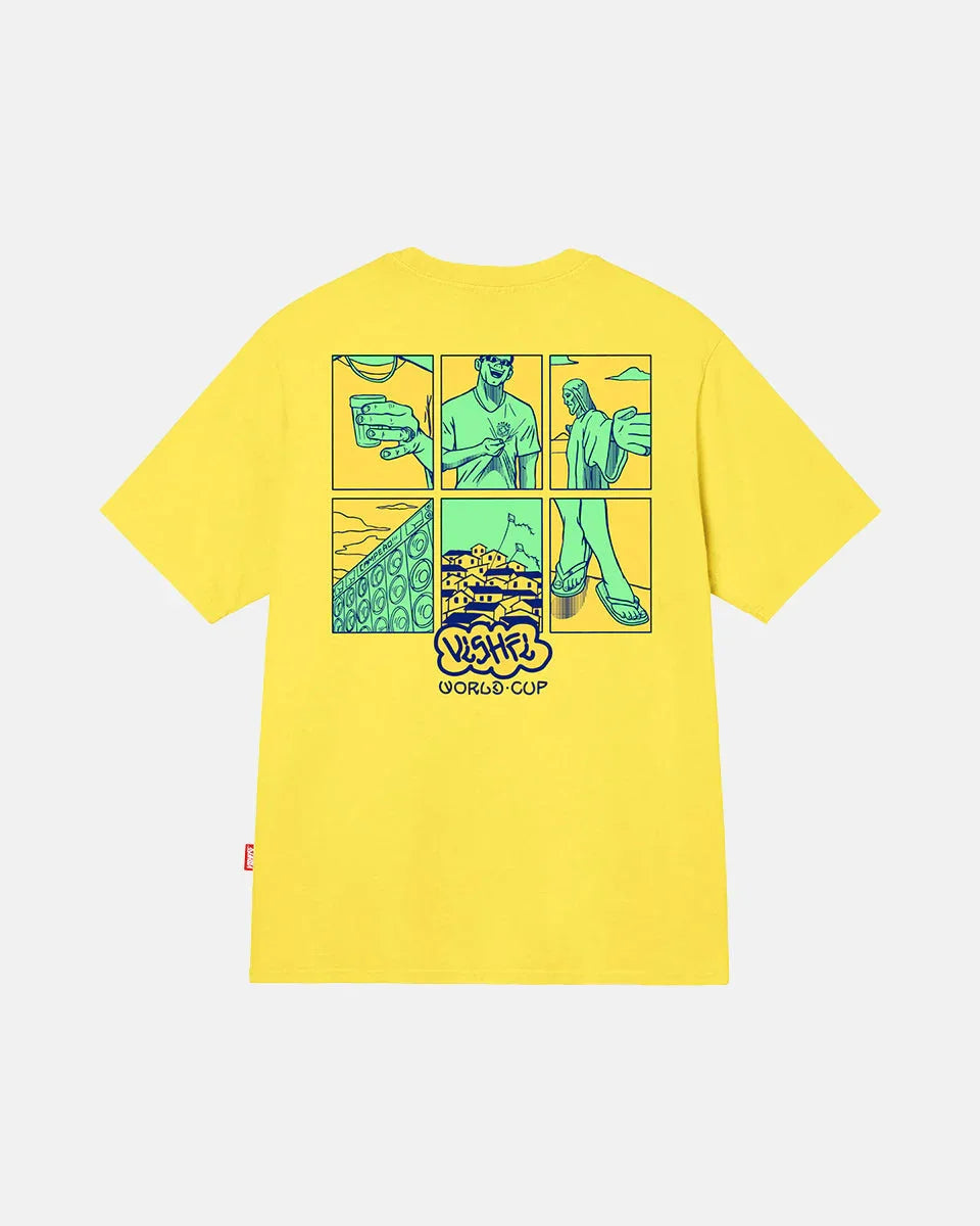 T-SHIRT ROSTROS YELLOW