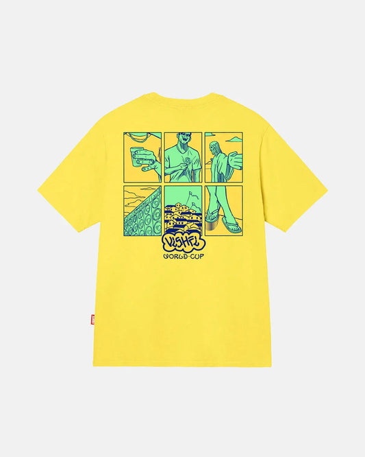 T-SHIRT ROSTROS YELLOW
