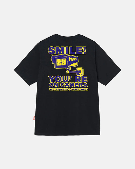 T-SHIRT SMILE! YOU'RE ON CAMERA BLACK