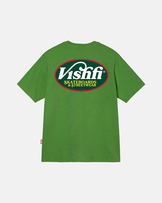 T-SHIRT VISH RETRO DARK GREEN