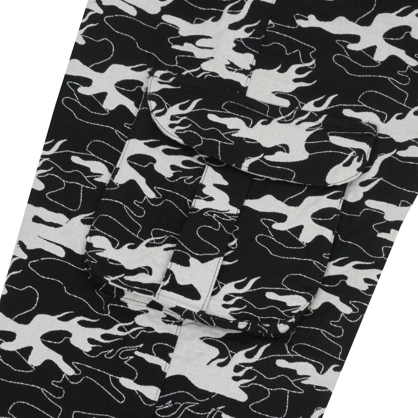 Camo Jacquard Cargo Pants