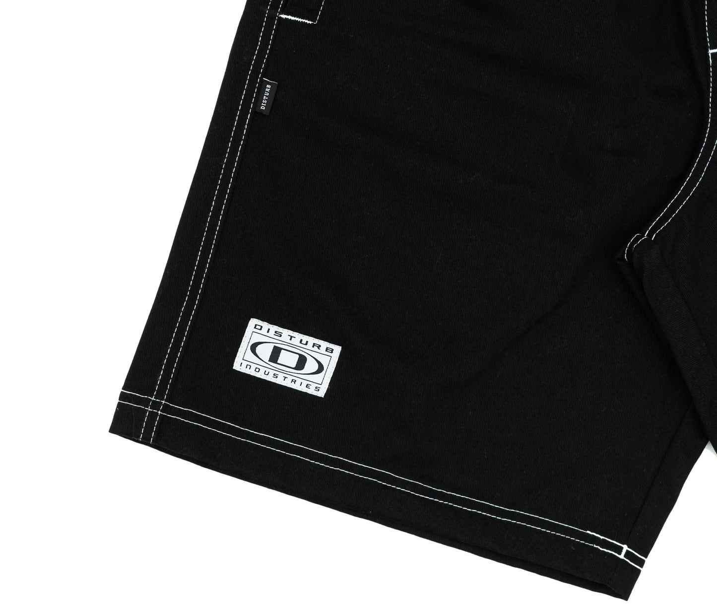 SHORTS BLACK TWILL CONTRAST