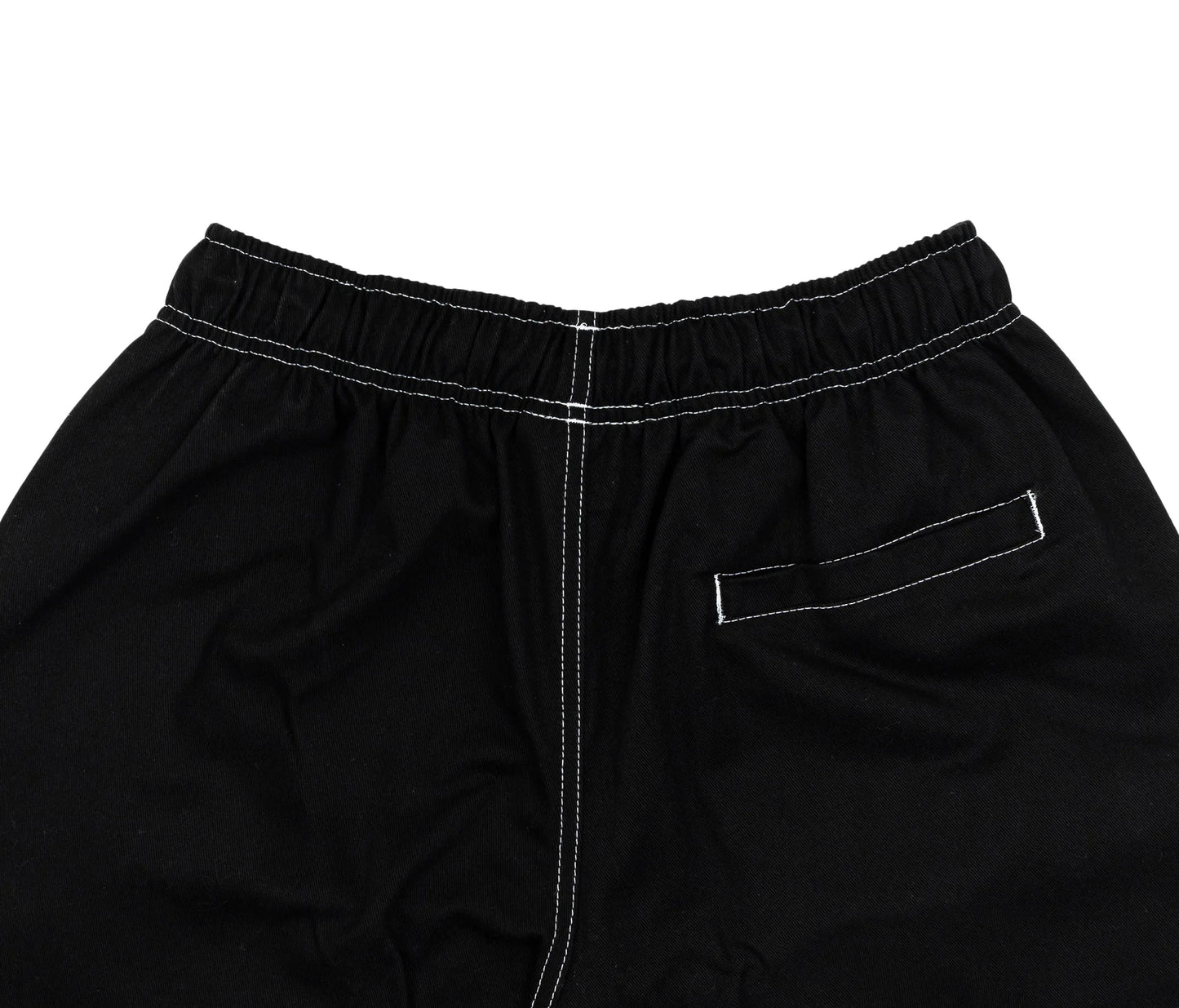 SHORTS BLACK TWILL CONTRAST