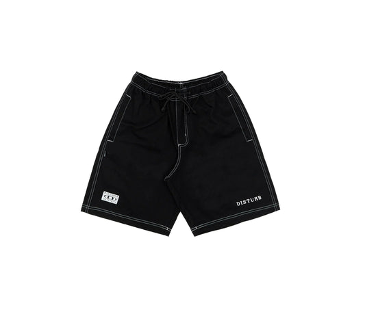 SHORTS BLACK TWILL CONTRAST