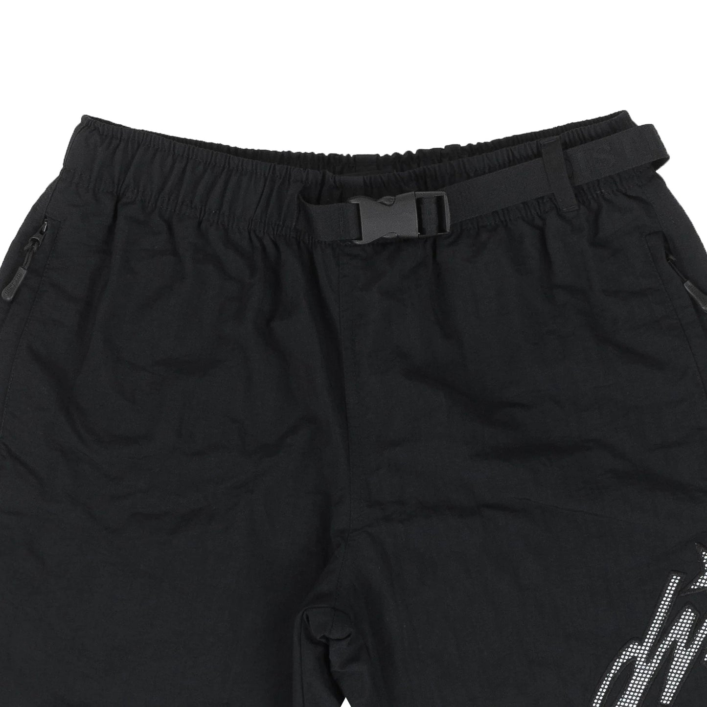 Cursive Nylon Shorts in Black