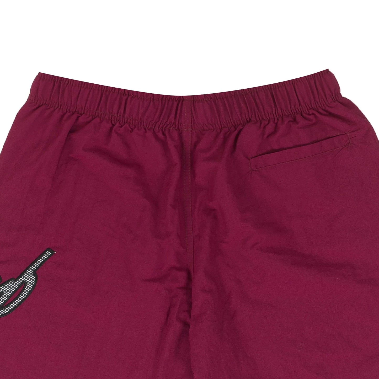 SHORTS CURSIVE NYLON BURGUNDY