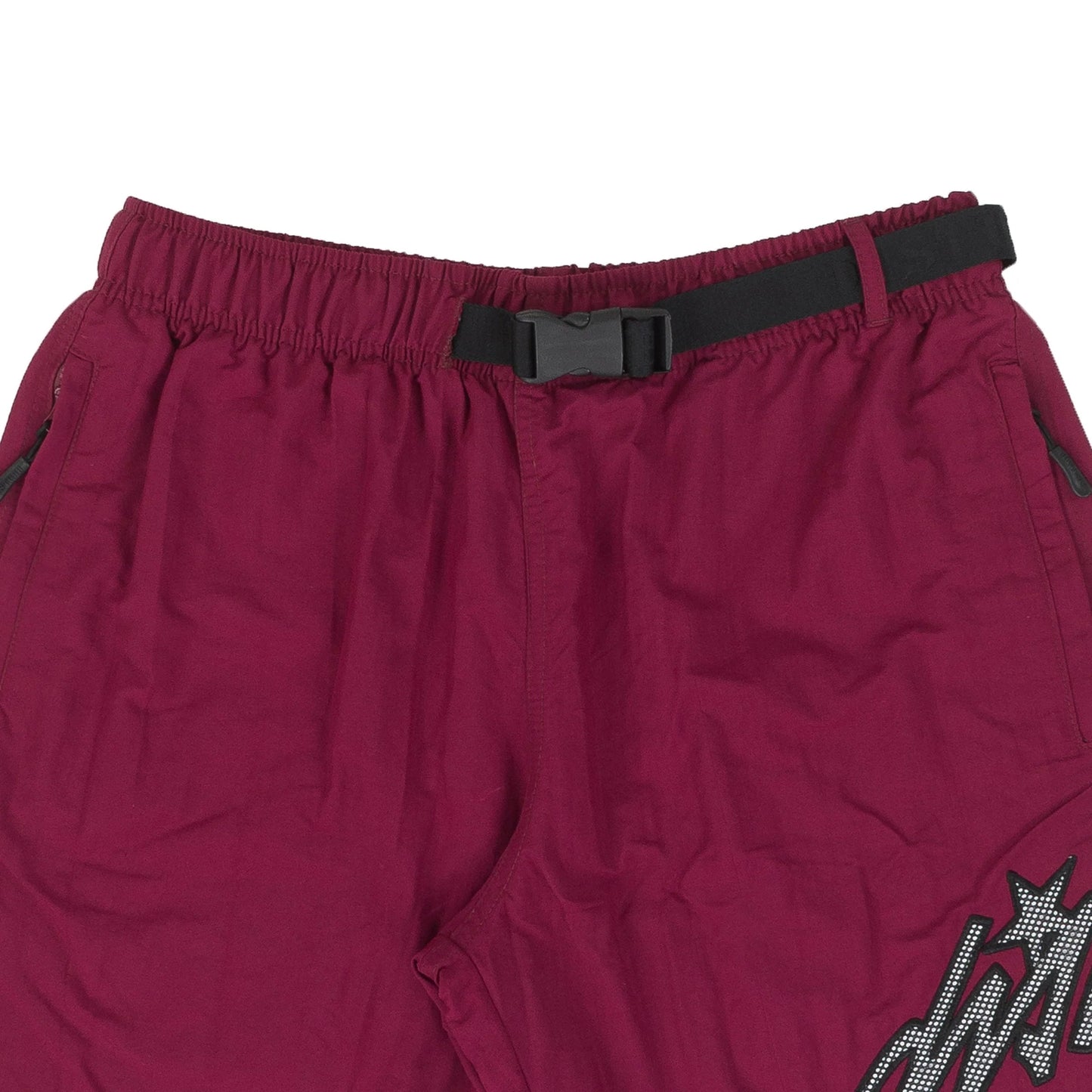 SHORTS CURSIVE NYLON BURGUNDY