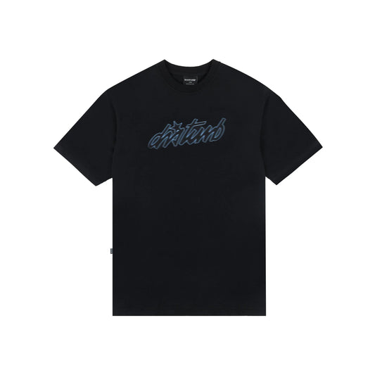 T-SHIRT CURSIVE BLACK