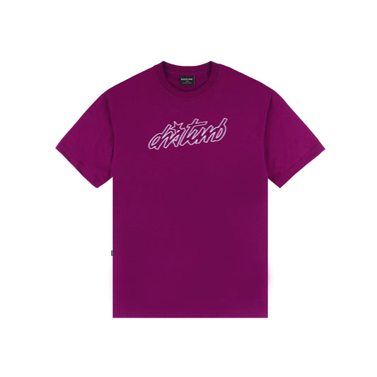 T-SHIRT CURSIVE PURPLE