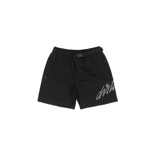 SHORTS CURSIVE NYLON BLACK