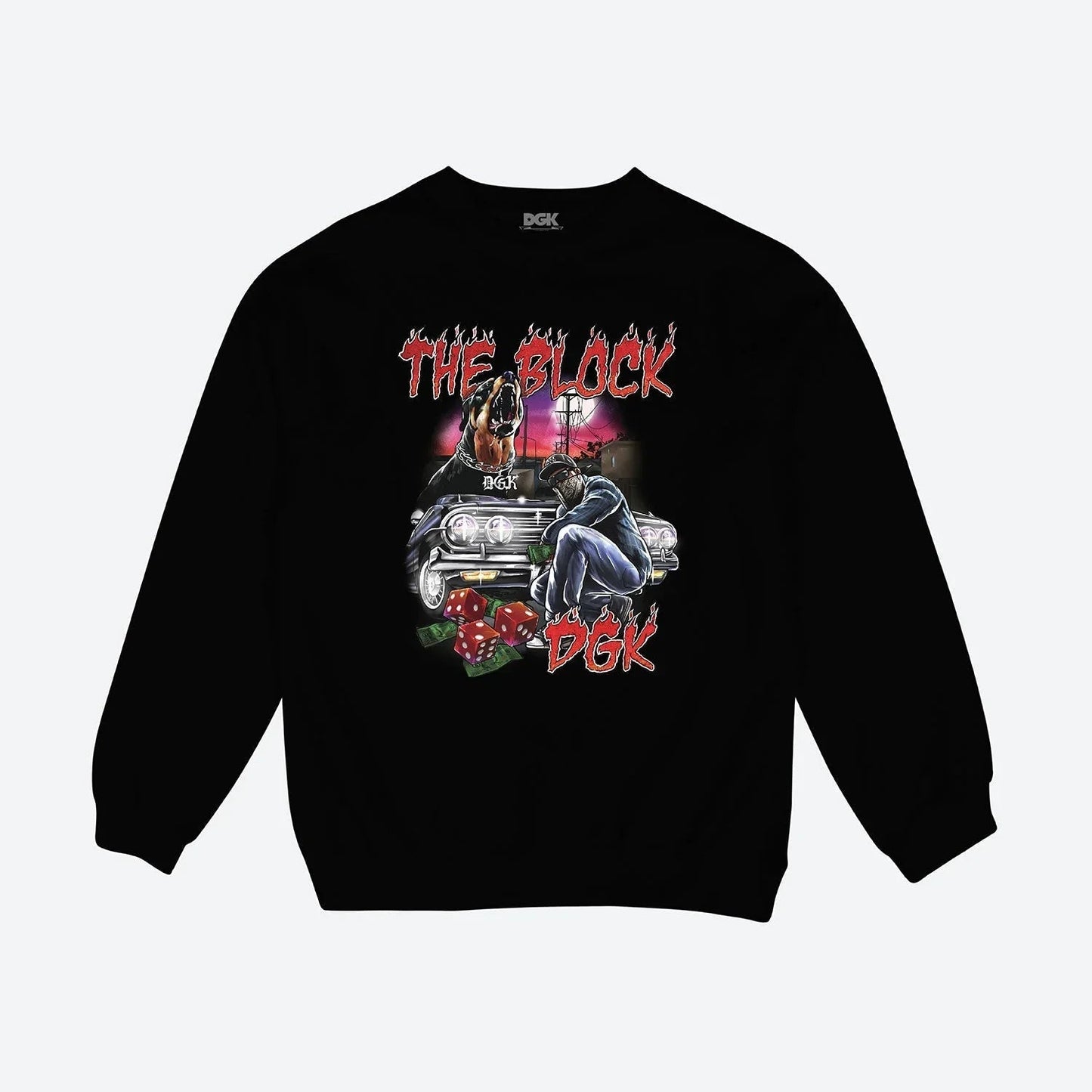 CREWNECK BLOCK FLEECE