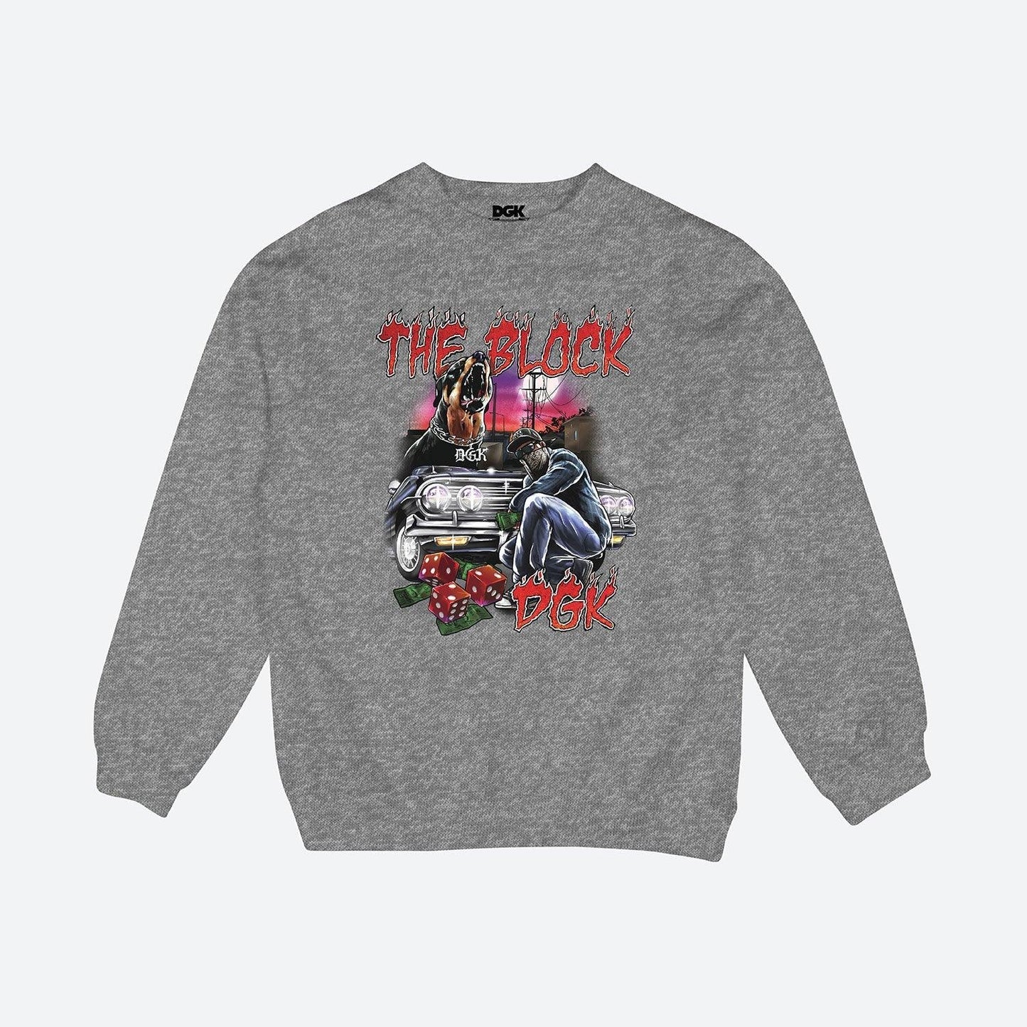 CREWNECK BLOCK FLEECE