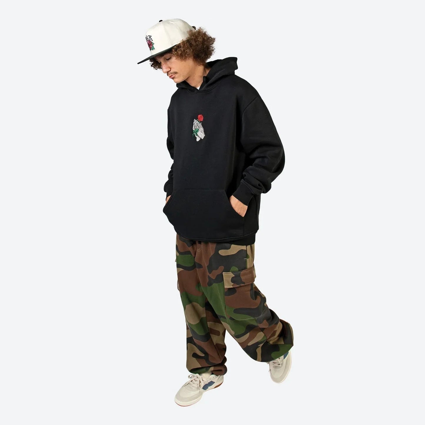 Mercy Embroidered Hooded Fleece