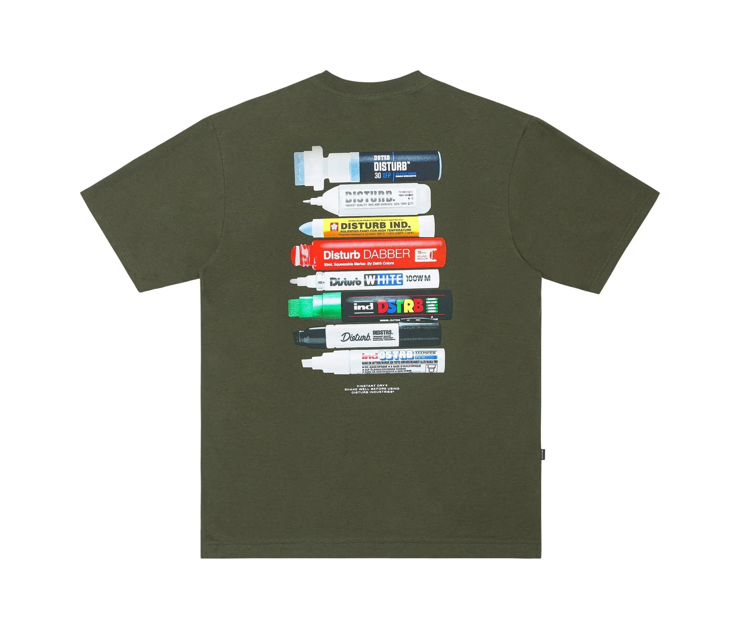 T-SHIRT ESSENTIAL MARKERS DARK GREEN