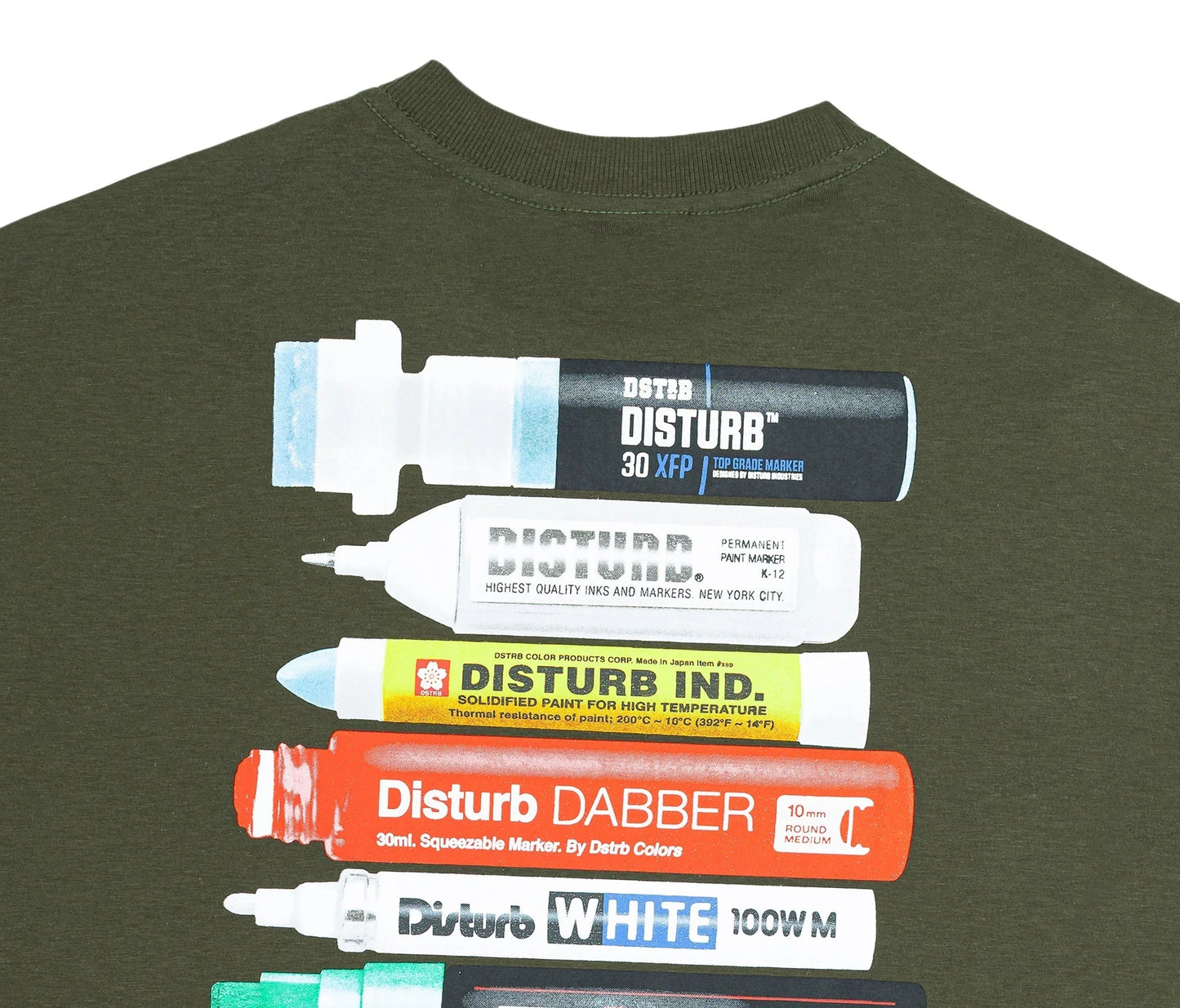 T-SHIRT ESSENTIAL MARKERS DARK GREEN