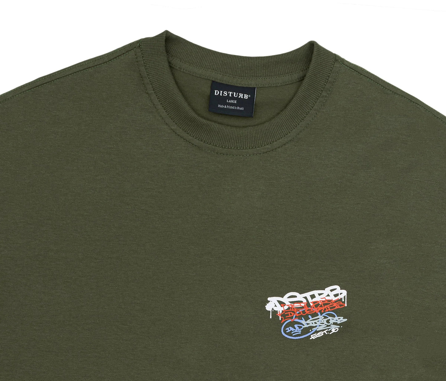 T-SHIRT ESSENTIAL MARKERS DARK GREEN