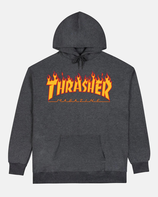 HOODIE FLAME DARK HEATHER