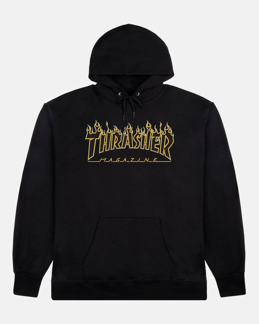 HOODIE FLAME BLACK/YELLOW