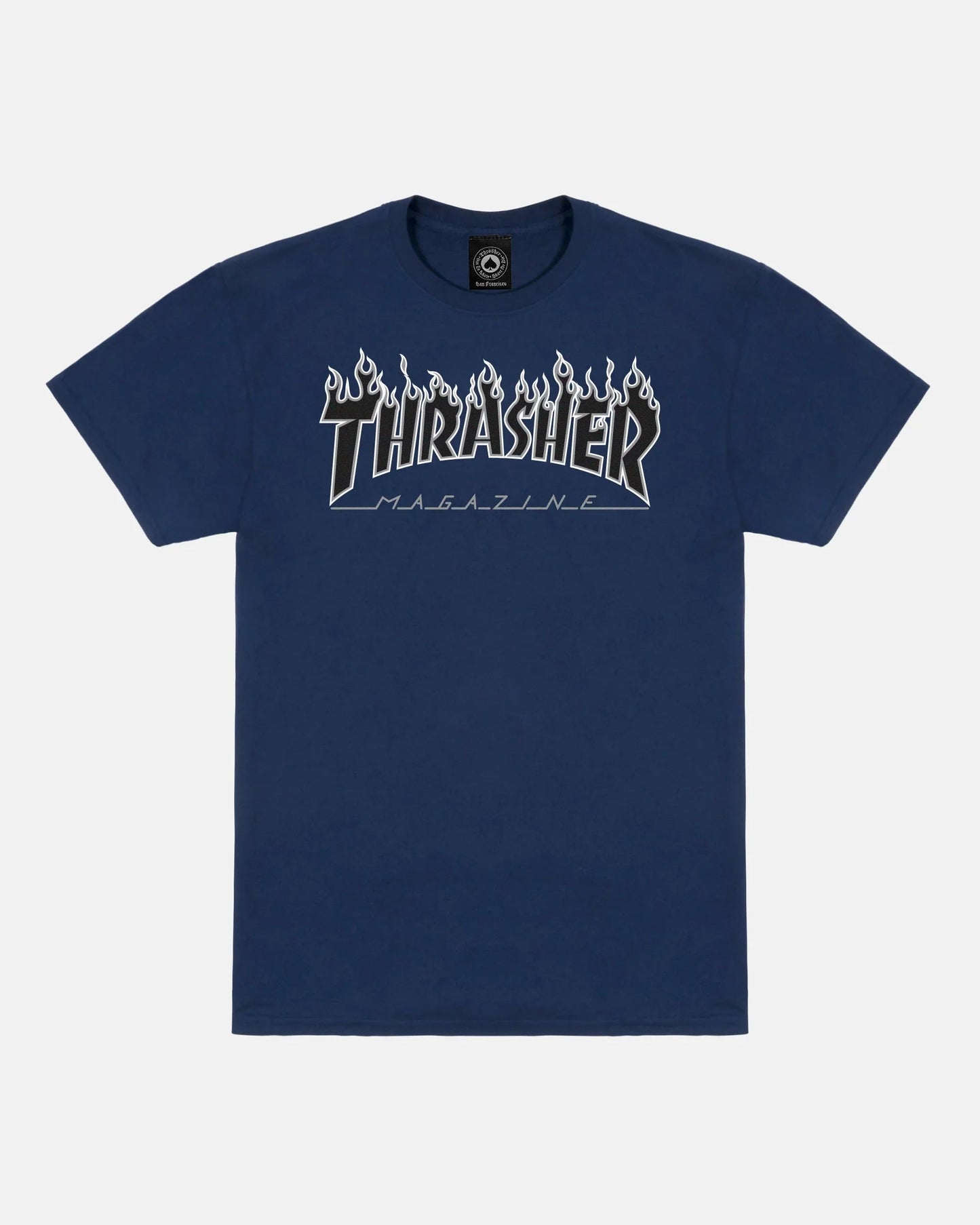 FLAME - TSHIRT - NAVY / BLACK