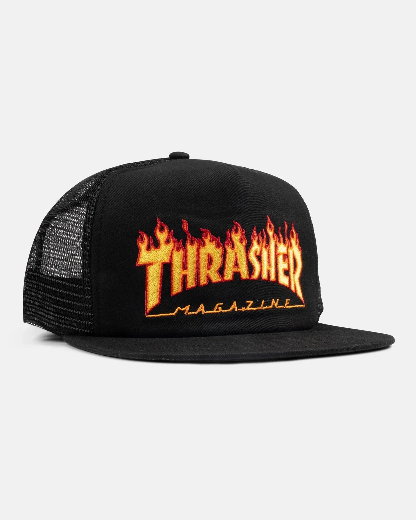 TRUCKER FLAME BLACK