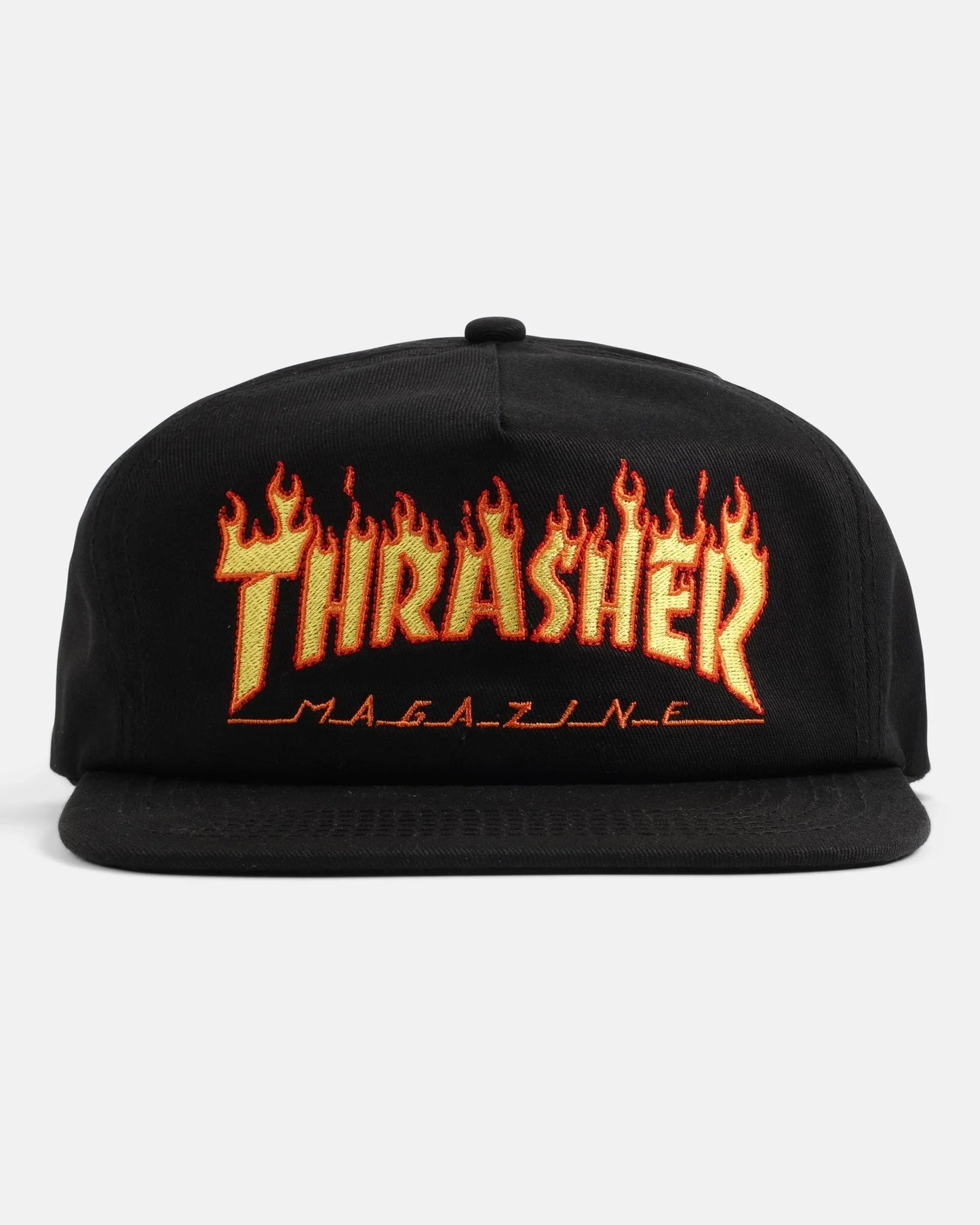 CAP FLAME EMBROIDERED BLACK