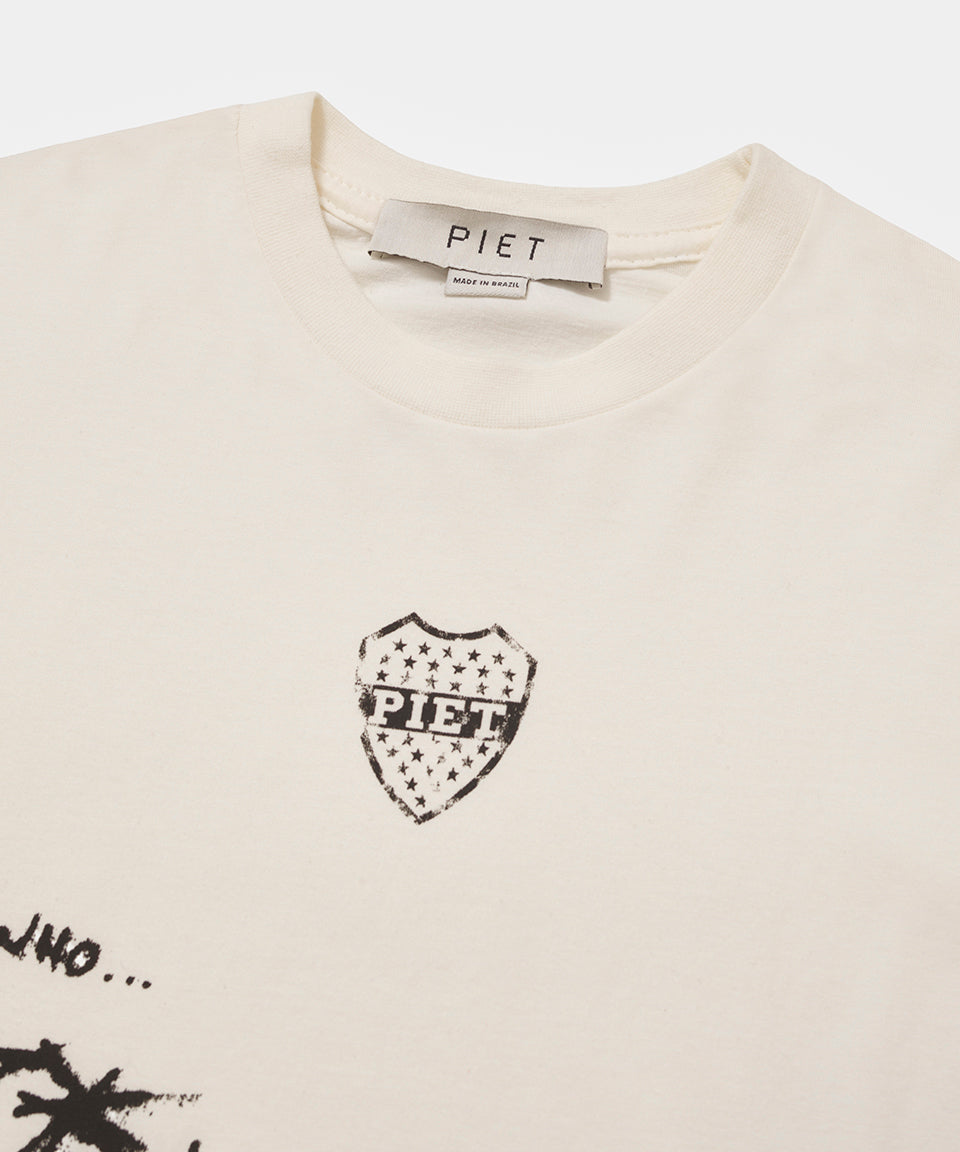 Camiseta Autograph Raw Edge - Bone White