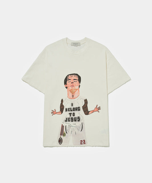 Camiseta PIET I Belong to Jesus - Bone White