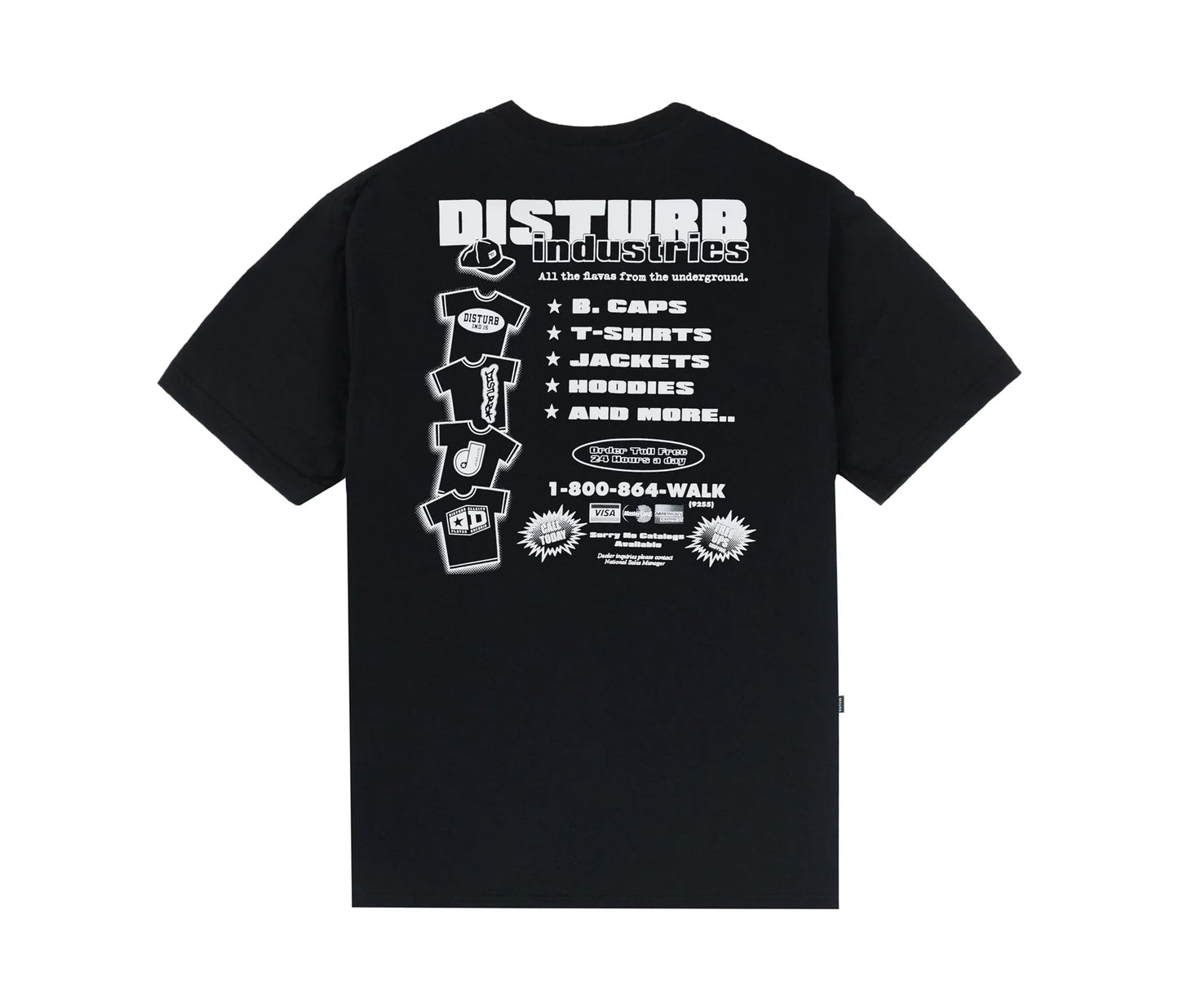 T-SHIRT FLY MARKET BLACK