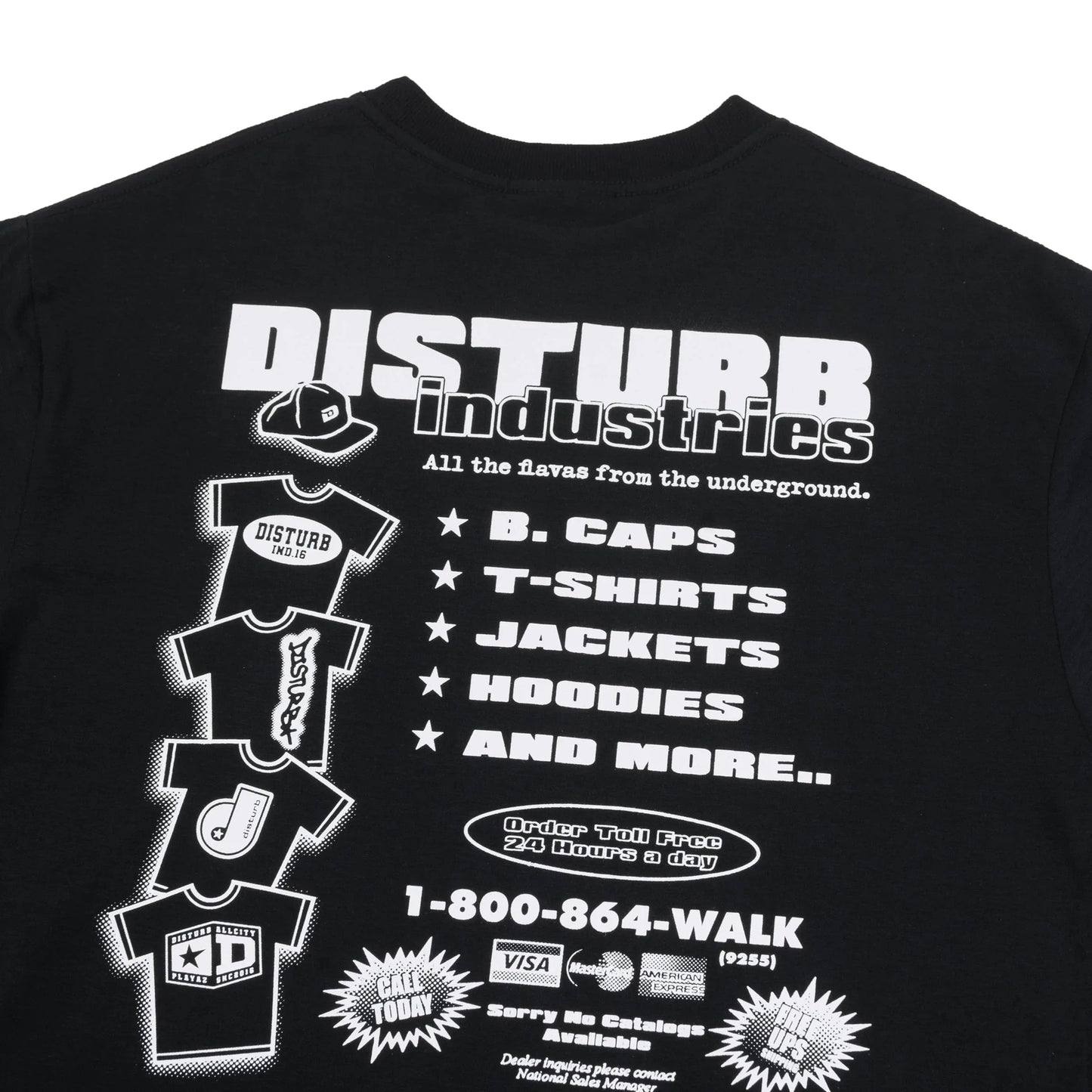 T-SHIRT FLY MARKET BLACK