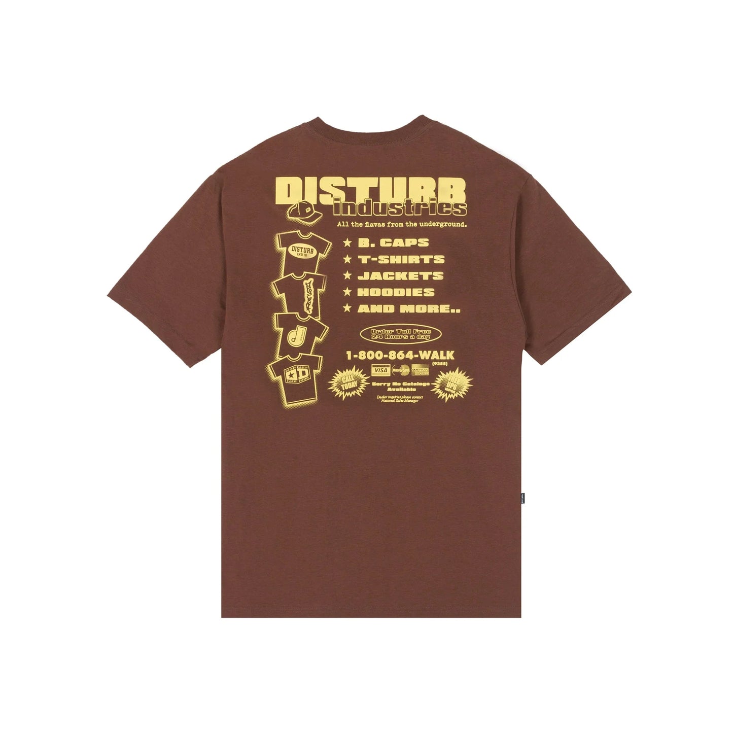 T-SHIRT FLY MARKET BROWN