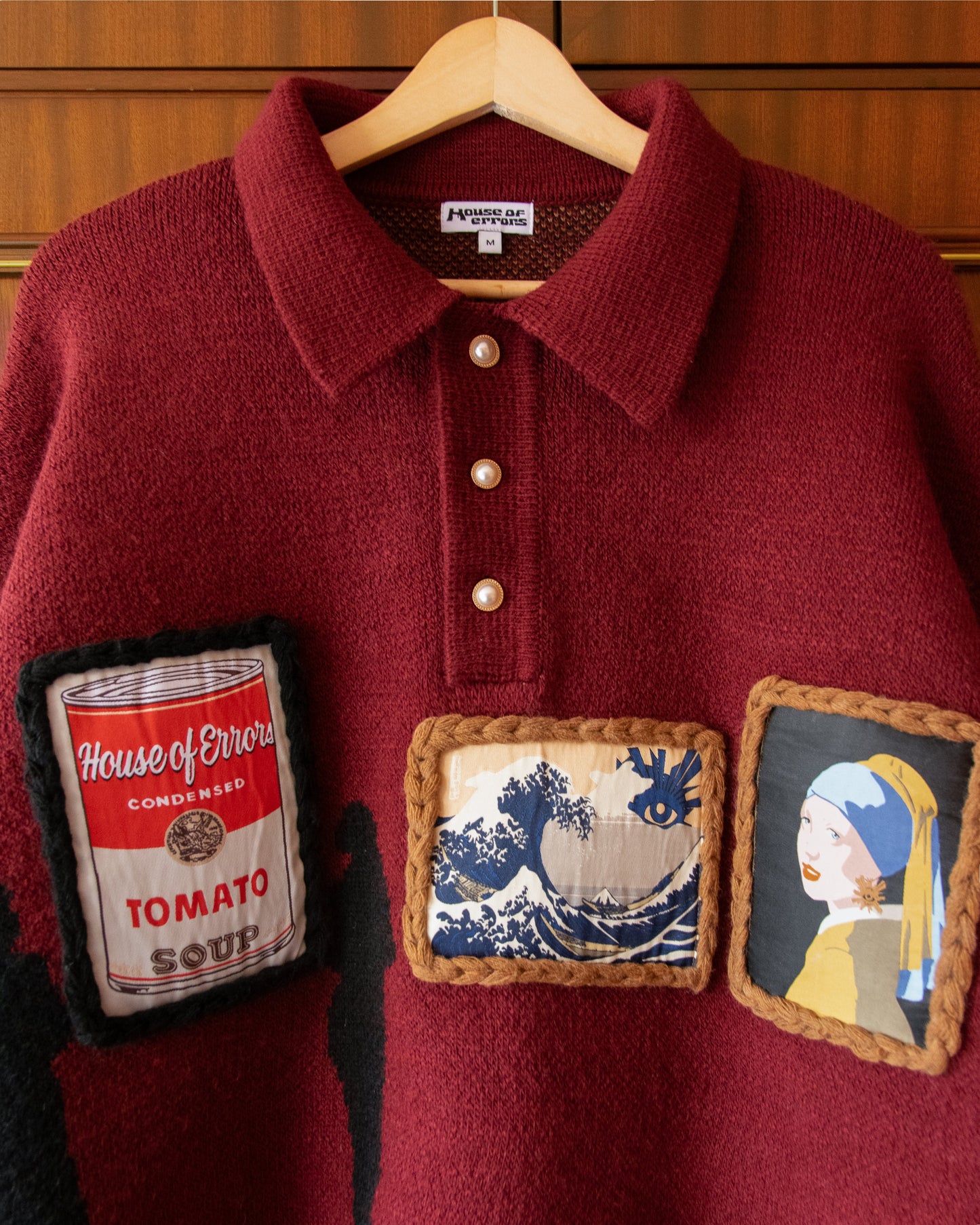 SUÉTER GALLERY KNIT BURGUNDY