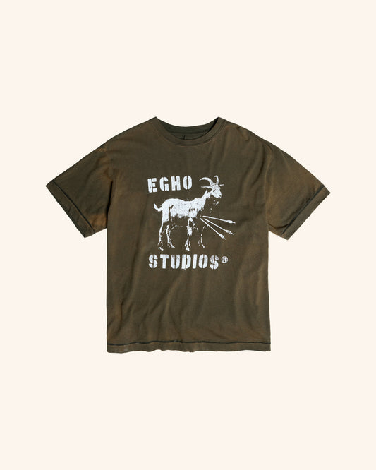T-SHIRT GOAT GAZE - OLIVE